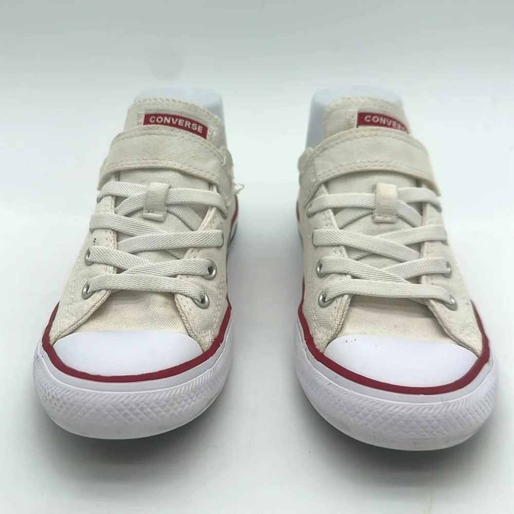 Converse White Chuck Taylor All-Star Easy On No Tie Classic Design Girls Size 3